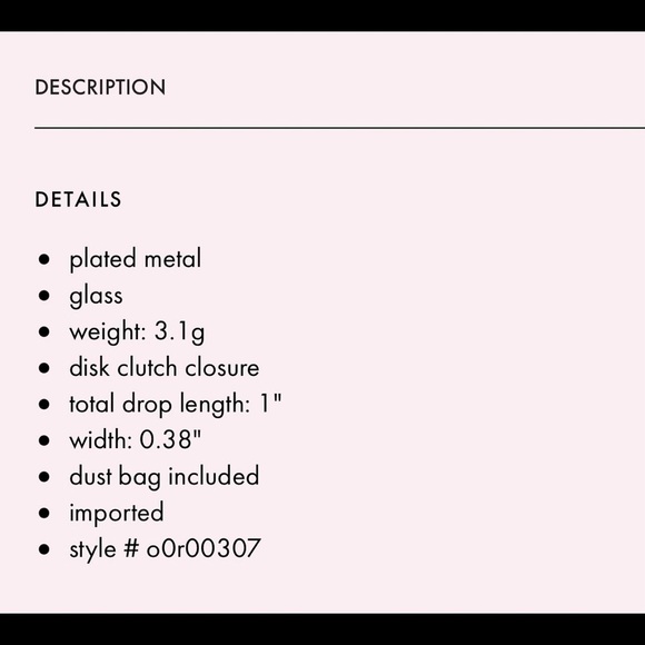 NWT KATE SPADE ♠️ RISE & SHINE DROP HUGGIES - Picture 10 of 10